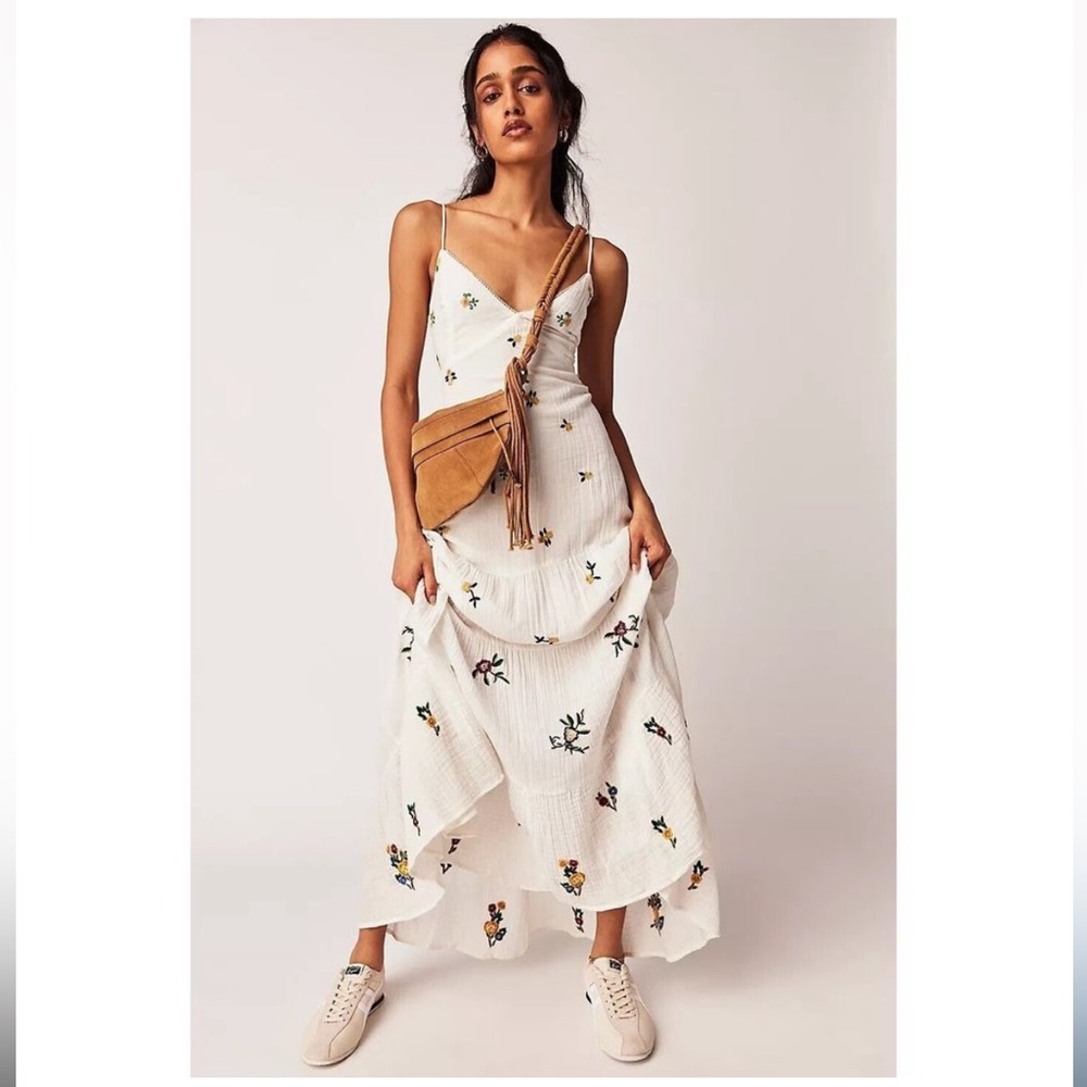 Free People Hibiscus Tiered Maxi Dress